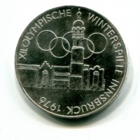 Austria, Repubblica: 100 scellini 1975 "Olimpiadi invernali 1976" (KM#2927)
