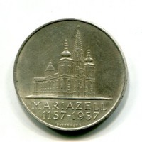 Austria, Repubblica: 25 scellini 1957 "Mariazell" (KM#2883)
