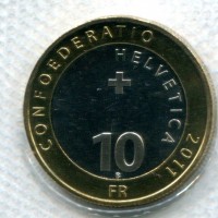Svizzera, Confederazione: 10 franchi 2011 "Berner Zibelemarit