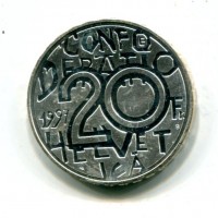 Svizzera, Confederazione: 20 franchi 1997 "Jeremias Gotthelf"
