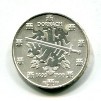 Svizzera, Confederazione: 20 franchi 1999 "Schlacht Bei Dornach"