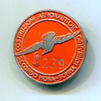 Somma Lombardo: distintivo Aeronautico, anni '50/'60, diametro 30mm