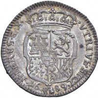 Napoli, Carlo II (1674-1700): carlino 1689 (Nomisma#81), gr. 2.57. Bellissimo esemplare