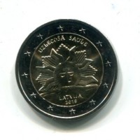 Lettonia 2019: 2 euro commemorativi "Il sole nascente"