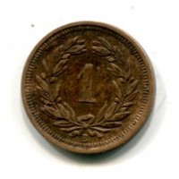 Svizzera, Confederazione: 1 rappen 1934