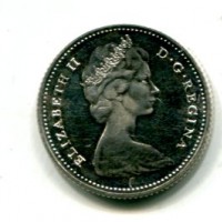 Canada, Elisabetta II (1952-2022): 10 cent. 1965