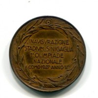 Como 1927: medaglia "Inaugurazione Stadium Sinigaglia"