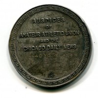 USA, Chicago 1932: medaglia post-olimpiadi "Staffetta", diametro 51mm