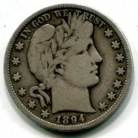 USA: 1/2 dollaro 1894-S "Barber"