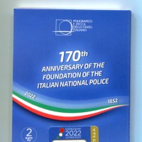 Italia 2022: 2 euro commemorativo "Polizia di Stato", in coincard ufficiale
