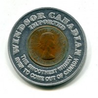 Canada: gettone per il Whisky "Windsor Canadian" -good luck token-