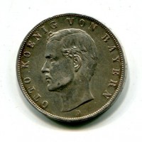 Germania, Bayern, Otto (1886-1913): 3 marchi 1913-D (KM#996)