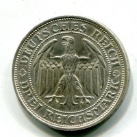 Germania, Repubblica di Weimar (1919-1933): 3 reichsmark "Meissen" 1929-E (KM#65)