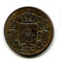 Germania, Bayern, Maximilian II (1848-1864): 1 pfennig 1856 (KM#856)