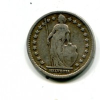 Svizzera, Confederazione: 1 franco 1907
