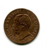 Vittorio Emanuele II (1861-1878): 2 cent. 1862-Na (Gigante#109)
