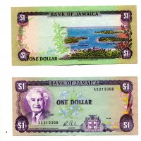 Jamaica: 1 dollaro 1985 (Pick#68A)
