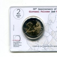 Italia 2022: 2 euro commemorativo "30° Anniversario della Scomparsa di G. Falcone P. Borsellino", in coincard ufficiale
