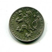 Cecoslovacchia, Repubblica Popolare (1948-1960): 10 korun 1957 (KM#48)
