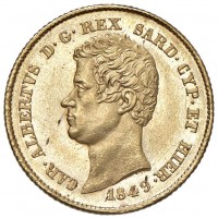 Carlo Alberto (1831-1849): 20 lire 1849-Ge (Gigante#44)