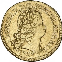 Portogallo, Joao V (1706-1750): escudo 1728 (Gomes#117.07)