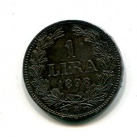 San Marino: 1898, 1 lira (Gigante#27), bellissima qualità

