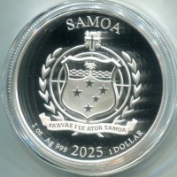 Samoa: 1 dollaro 2025 "Eagle" -Oncia-
