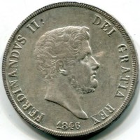 Napoli, Ferdinando II (1830-1859): piastra 1846 (Gigante#72)
