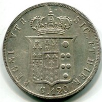 Napoli, Ferdinando II (1830-1859): piastra 1846 (Gigante#72)
