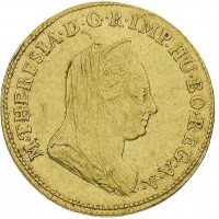 Milano, Maria Teresa (1740-1780): zecchino 1779 (Crippa IV,142#37B; CNI V,399#18), grammi 3.48