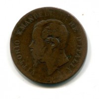 Vittorio Emanuele II (1861-1878): 5 cent. 1861-Bo (Gigante#101)
