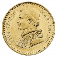 Roma, Pio IX (1846-1870): 2,50 scudi 1859-XIV (Gigante#30)
