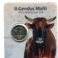Malta 2025: 2 euro commemorativi "Bue Maltese", in blister ufficiale
