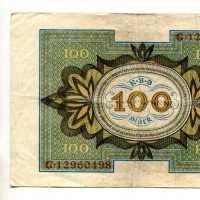 Germania: 100 marchi 01/11/1920, otto cifre (Pick#69b)
