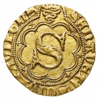 Siena, Gian Galeazzo Visconti (1390-1404): Sanese d'oro, delibera del 4 luglio 1391  (CNI,XI,370#24); Toderi#24), grammi 3,52
