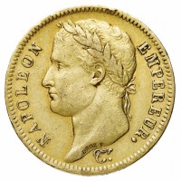Francia, Napoleone I (1804-1814): 40 franchi 1811-A (Gadoury#1084)