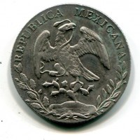 Messico, Repubblica federae (1823-1905): 8 reales 1888-M°-MH. (KM#377), zecca di Mexico City
