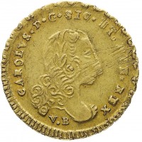 Palermo, Carlo di Borbone (1734-1759): oncia 1752 (Gigante#26; Spahr#81), grammi 4.39