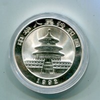 Cina: 10 yuan 1992 "Oncia-Panda"
