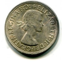 Australia, Elisabetta II (1952-2022): 1 fiorino 1954 (KM#55)
