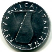 Repubblica Italiana (dal 1946): 5 lire 1953 "Delfino" (Gigante#284)
