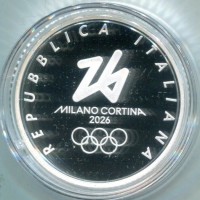 Italia 2025: 6 euro "Milano-Cortina-2026-" -PROOF-
