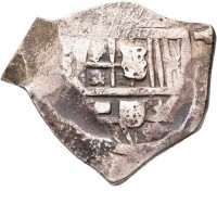 Spagna, Filippo IV (1621-1665): 8 reales, zecca di Siviglia (cf KM#39), grammi 25.92. Il classico "pezzo da 8" in argento dell'epoca dei pirati !