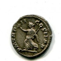 Elagabalo (218-222 d.C.): denario "PM TR P II COS II" (RIC#21), bella patina, gr. 2,64
