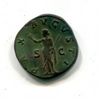Massimino I il Trace (235-238 d.C.): sesterzio "PAX AVGVSTI" 18,00g (RIC#81)
