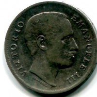 Vittorio Emanuele III (1900-1943): 1 lira 1907 "Aquila Sabauda" (Gigante#131)
