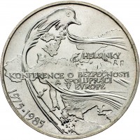 Cecoslovacchia, Repubblica socialista (1960-1989): 100 korun 1985 "Helsinki Conference" (KM#119)