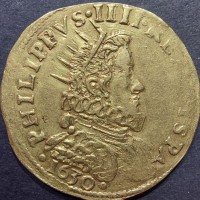Milano, Filippo IV (1621-1665): quadrupla 1630 (MIR#359/6; Crippa#3)
