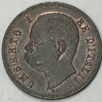 Umberto I (1878-1900): 2 cent.1898 (Gigante#56), rame parzialmente rosso