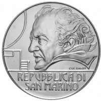 San marino 2013: 5 euro "Federico Fellini" da confezione zecca